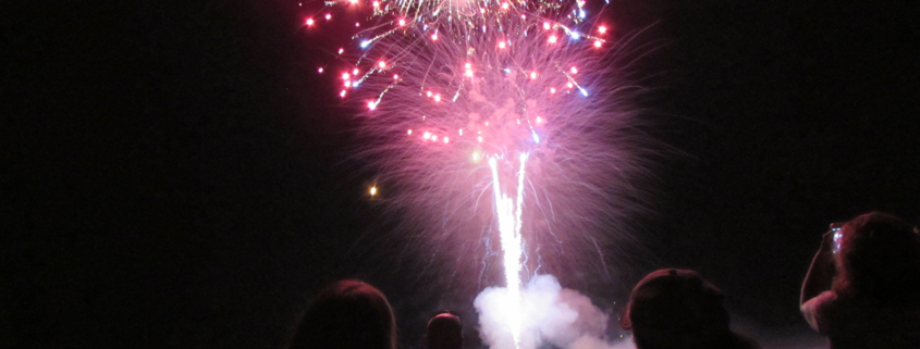 4th of July fireworks display near Youngstown, Ohio.