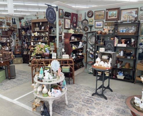 Antiques and collectibles on sale at Mr. Darby's Vintage and Antiques.