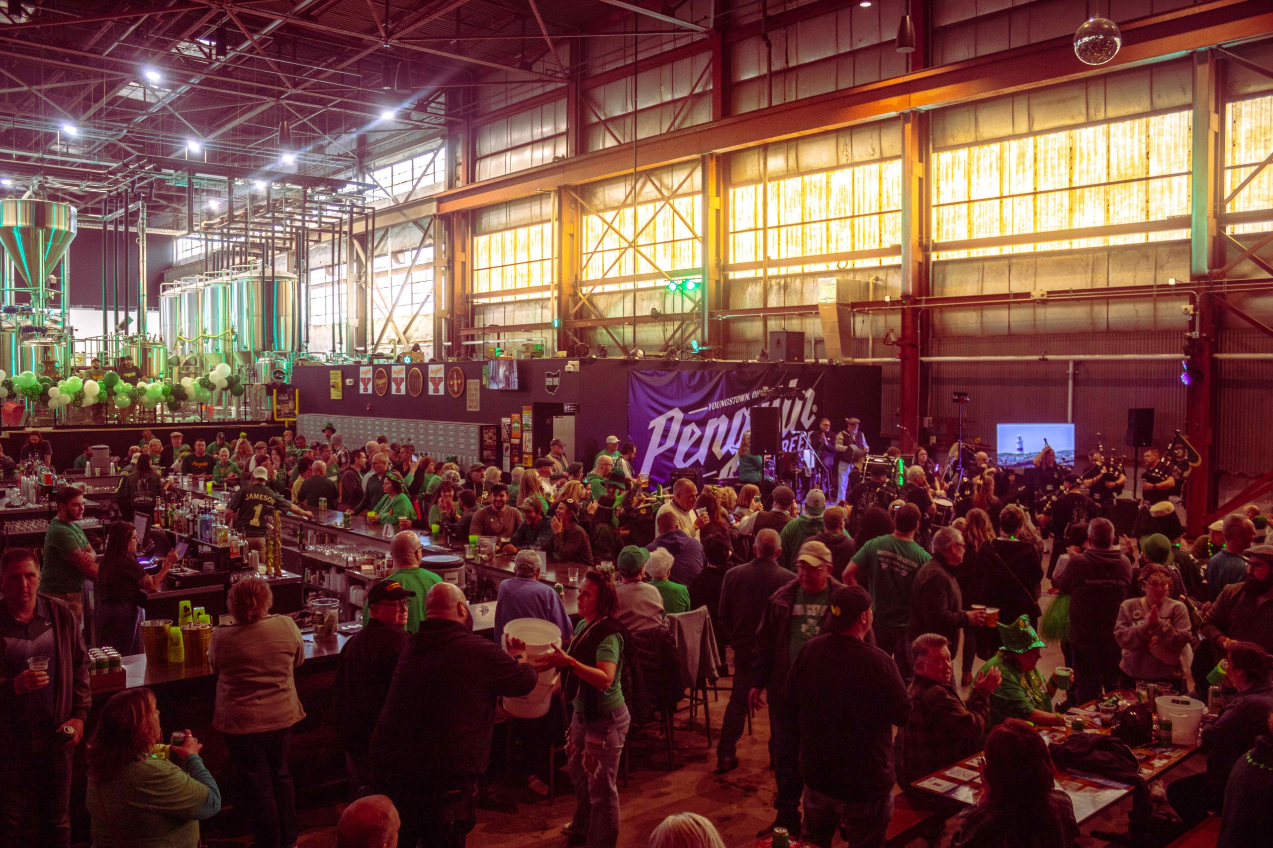 Crowd enjoying the Mahoning Valley St. Patrick’s Day Parade.