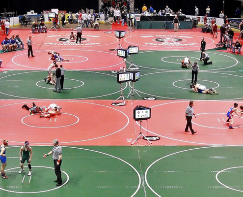 Youth wrestling tournament at the Covelli Centre in Youngstown, Ohio