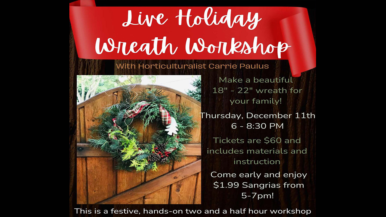 Live Holiday Wreath Workshop
