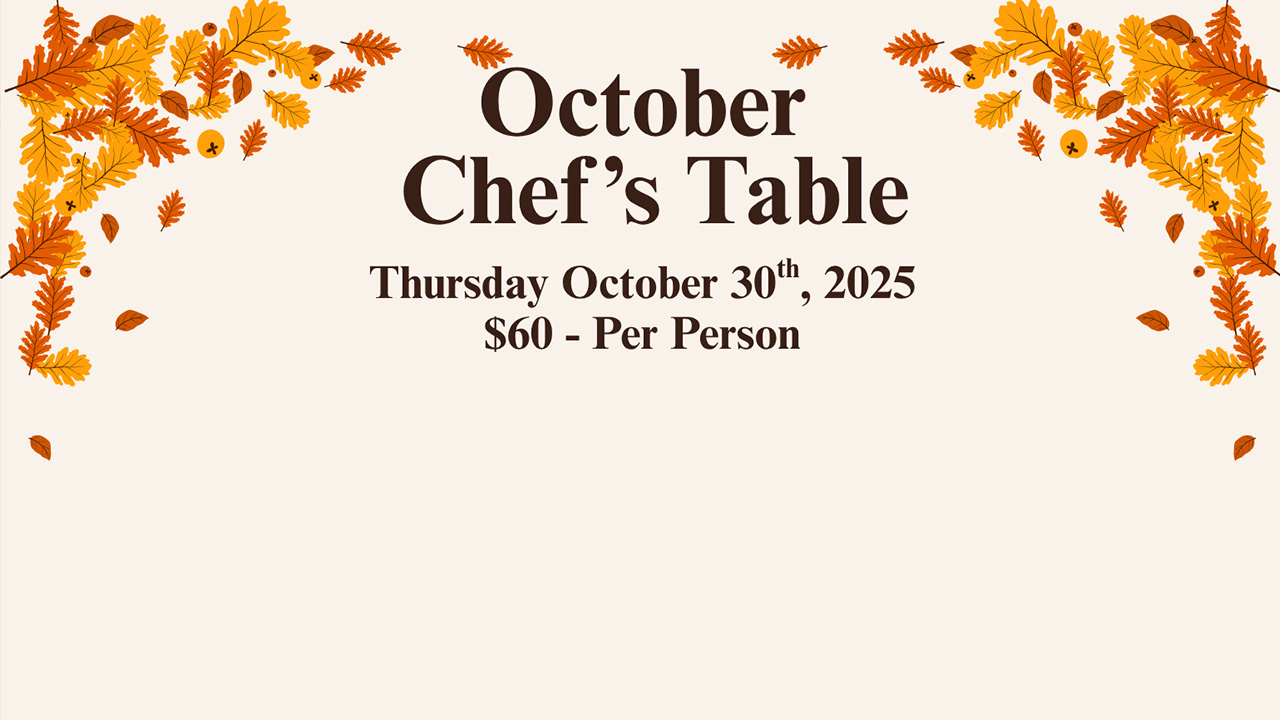 October Chef's Table